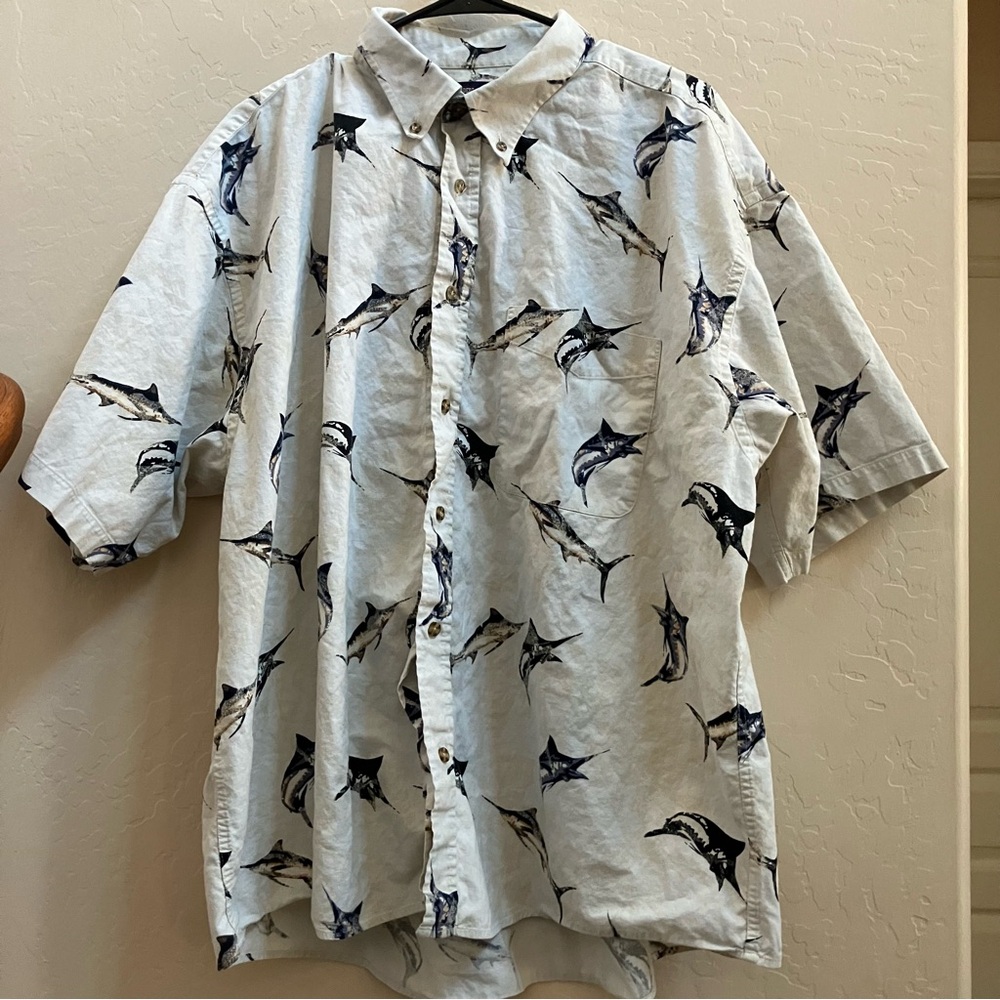 Faded Glory Men’s White Button Down Shirt Sz 2XL